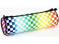 Penál rolka Checkers 3 barevný