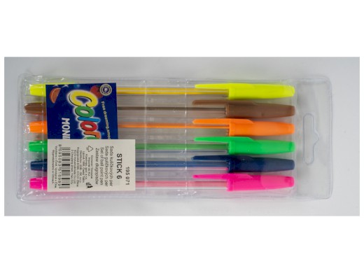 Pero kuličkové Stick 6 barev