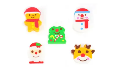 Pryž Shapes 5 ks 50 Vánoce mix