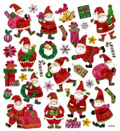 Samolepky papírové DPNK-073 Santa Clause DP