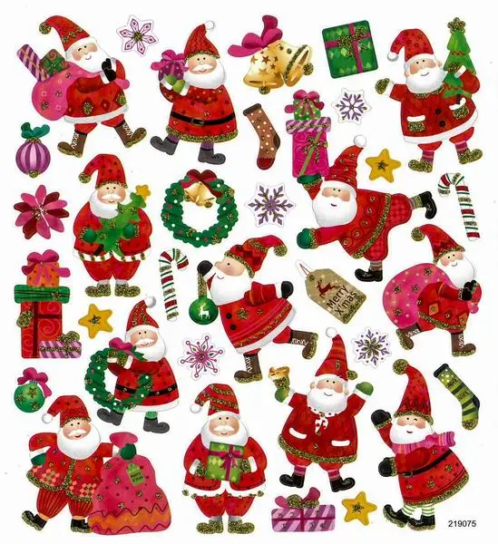 Samolepky papírové DPNK-073 Santa Clause DP