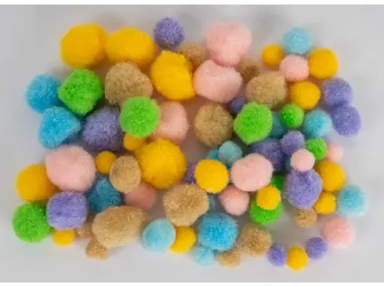 Bambulky akrylové mix Pastel