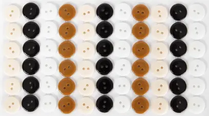 Knoflíky plastové samolepicí 03 mocca