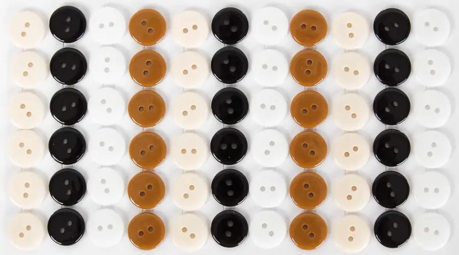 Knoflíky plastové samolepicí 03 mocca