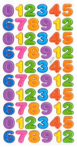 Samolepky plastické GR-NP138 číslice