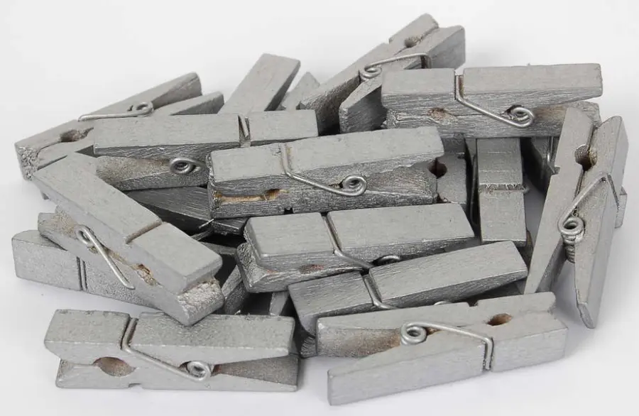 Kolíčky dekorační Color 22 stříbrné