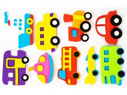 Samolepka pěnová 3D 02 auta