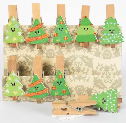 Kolíčky dekorační Winter 03 stromeček