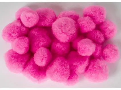 Bambulky akrylové mix 10 růžové