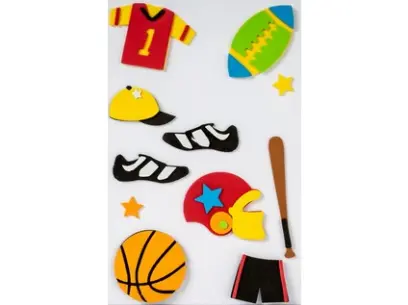 Samolepky pěnové 3D 13 sport