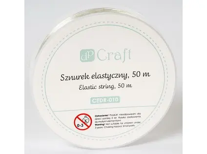 Šňůrka na korálky pružná 50 m DP