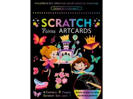 Obrázek škrabací Mark 9 ks 01 víla