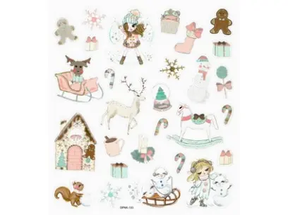 Samolepky papírové DPNK-133 zima DP