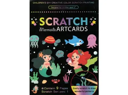 Obrázek škrabací Mark 9 ks 08 mořská panna