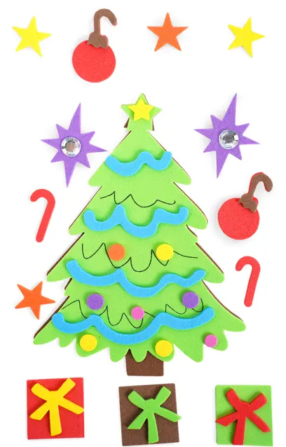 Samolepky pěnové 3D 17 stromeček