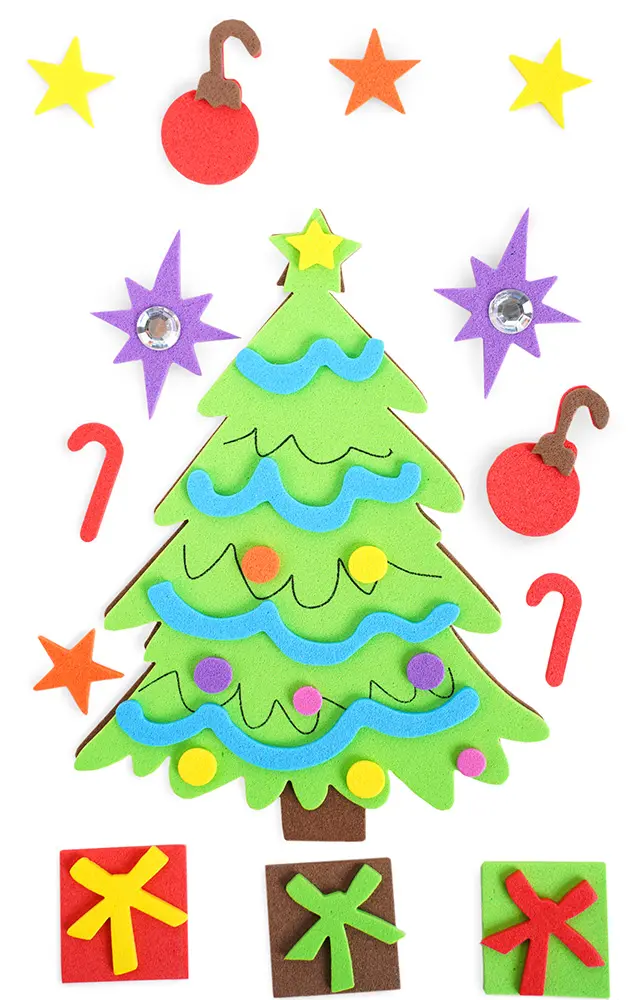 Samolepky pěnové 3D 17 stromeček