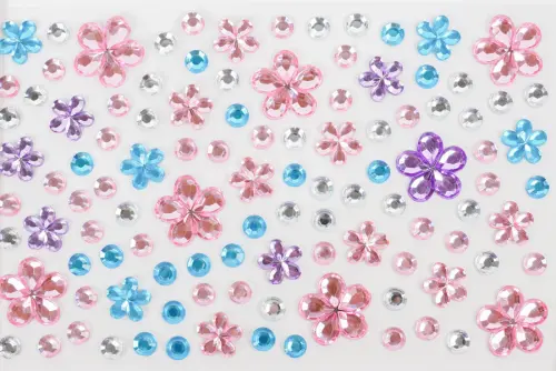 Kamínky samolepicí 03 kytičky 10ks