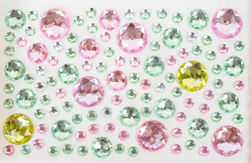 Kamínky samolepicí 04 krystalky 10ks