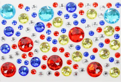 Kamínky samolepicí 04 krystalky 10ks