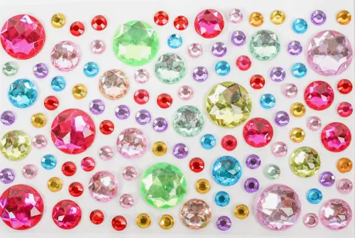 Kamínky samolepicí 04 krystalky 10ks