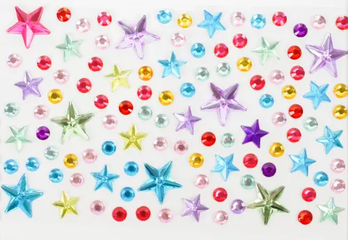 Kamínky samolepicí 05 hvězdy 10ks