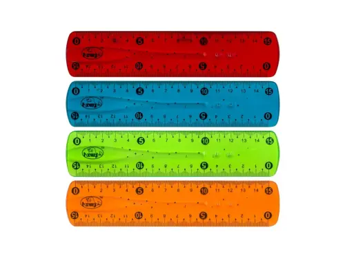 Pravítko 15 cm Line flexi mix