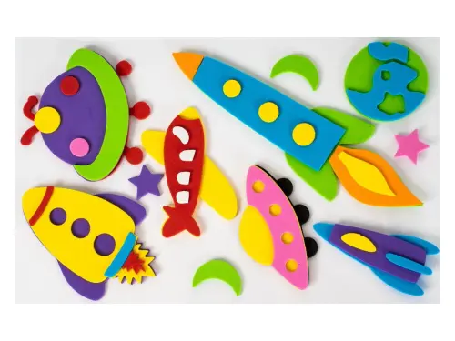 Samolepka pěnová 3D 10 kosmos