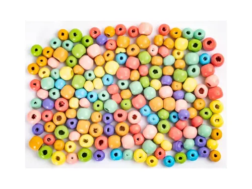 Korálky dřevěné GRKO-116 Rainbow DP