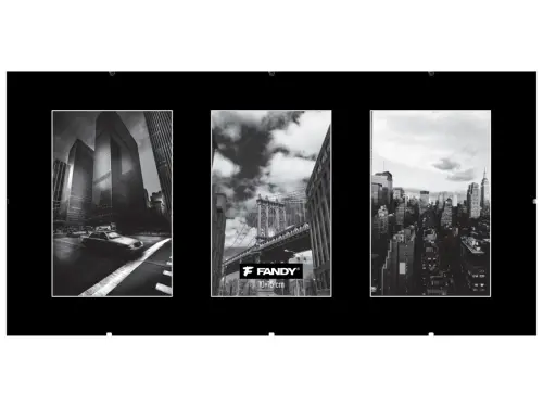 Rámy euroklip plexi gallery 3x10x15 černé