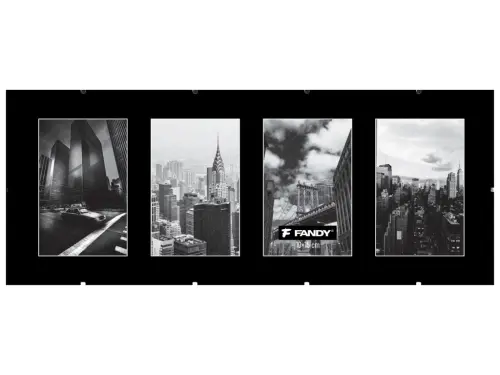 Rámy euroklip plexi gallery 4x10x15 černé