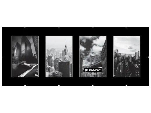 Rámy euroklip plexi gallery 4x10x15 černé