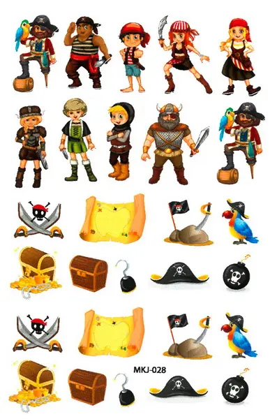 Samolepky papírové Mini MKJ-028