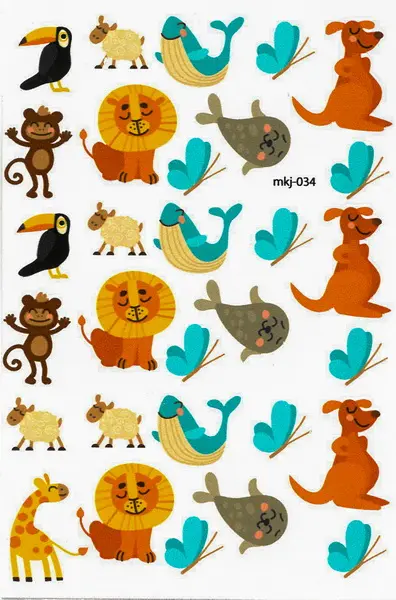 Samolepky papírové Mini MKJ-034