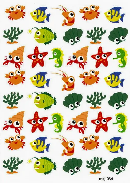 Samolepky papírové Mini MKJ-034