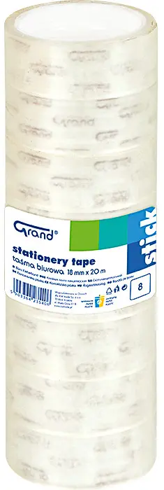 Páska lepicí 18 mm x 20 m věž 8 ks