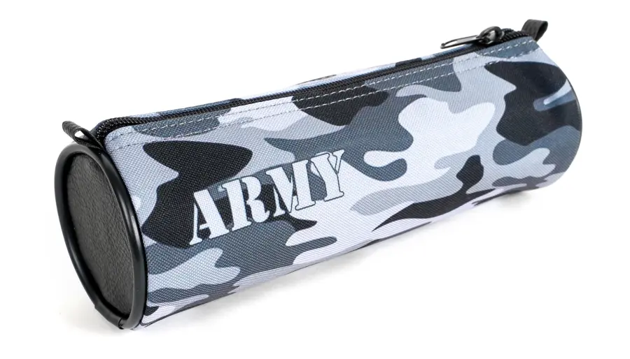 Penál rolka Army moro 2 šedý