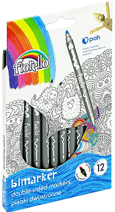 Popisovač GR-F816 Bimarker 12 barev