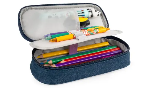 Penál etue Cute 2 tmavě modrý