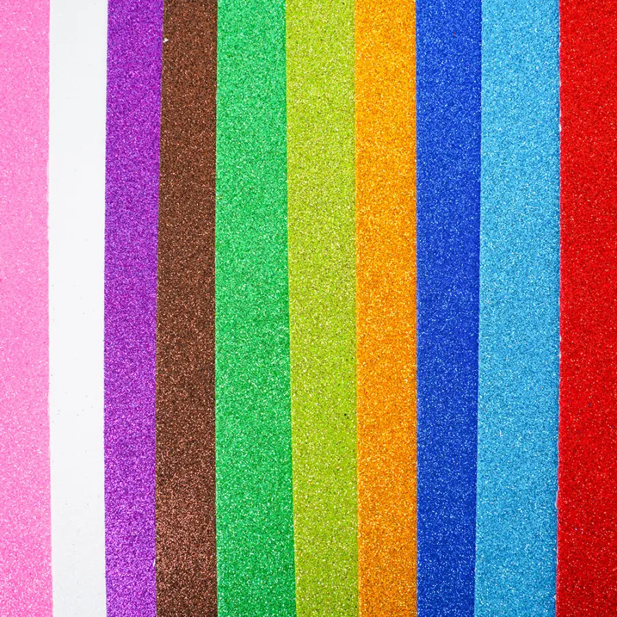 Pryž mechová A4 samolepicí Glitter