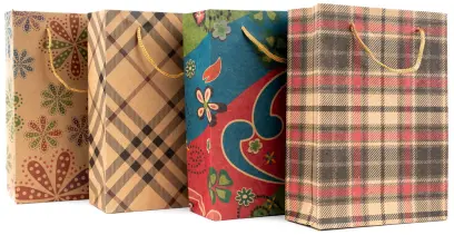 Taška papírová Craft malá 5 Ornament mix