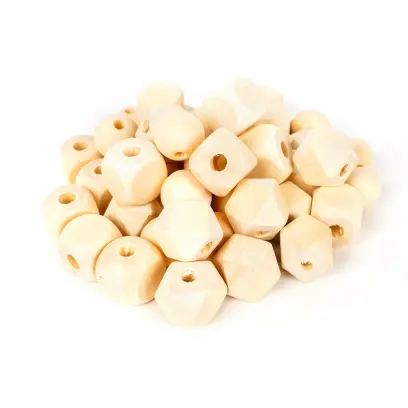 Korálky Wood 04 Natural