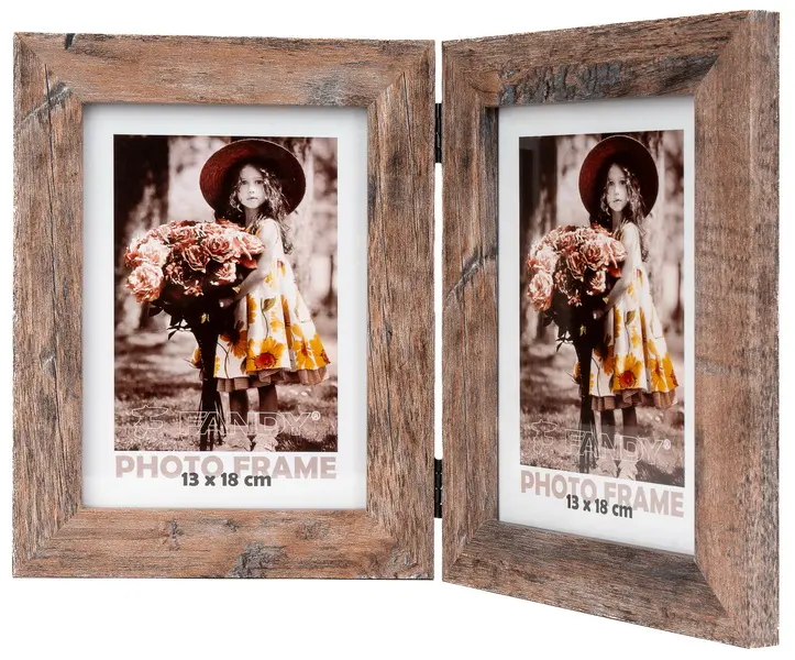 Fotorámeček Narvik 13x18/2 3 středně hnědý