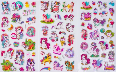 Samolepky plastické Adore 6 ks 06