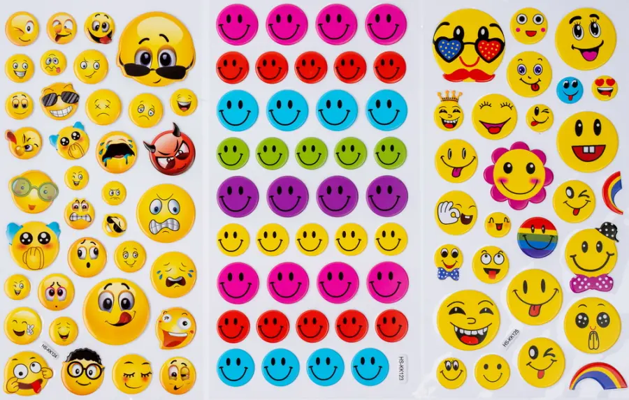 Samolepky plastické Adore 6 ks 08