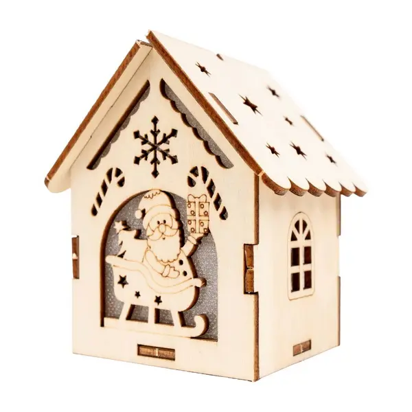 Ozdoba dřevěná Natural Christmas 01