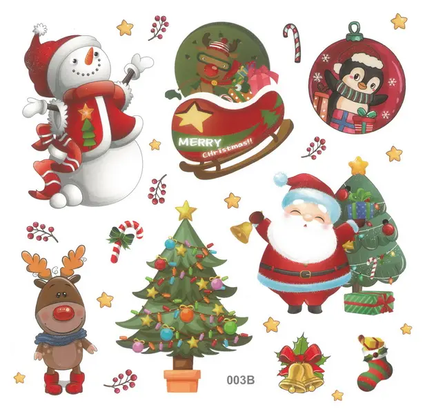 Samolepky papírové Christmas 03