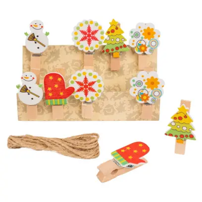 Kolíčky dekorační Winter 13 Vánoce