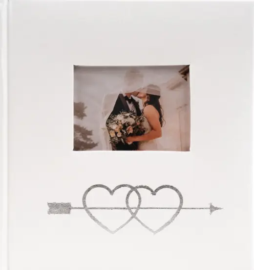 Fotoalbum B-4650SW 2Hearts 1 stříbrné
