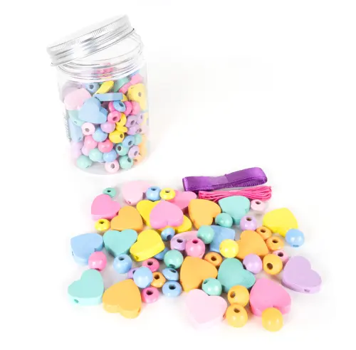 Korálky dřevěné GRKO-136 v dóze Rainbow DP