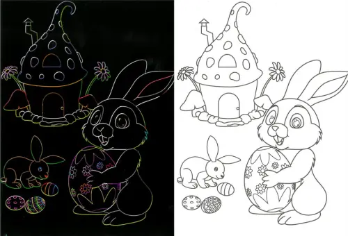 Obrázek škrabací Mark 9 ks 13 velikonoce